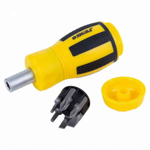 Викрутка з реверсом MINI біти 6шт CrV Sigma (4001811)