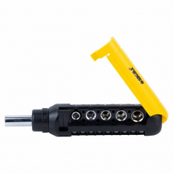 Викрутка з реверсом насадки торцеві та биті 1/4" 13шт CrV Sigma (4001931)