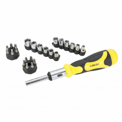 Викрутка з реверсом торцеві насадки 1/4” 27шт CrV Sigma (4002121)