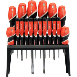 Викрутки зі шліцами: плоскими-6, хрещати PH-6, Torx-6 18 шт. [6/12], набір