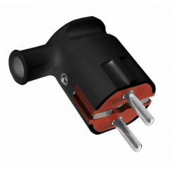 Вилка RIGHT HAUSEN STANDARD кутова з/з чорна HN-021102