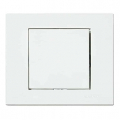 Вимикач 1-клав. Грано-білий /12/120