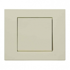 Вимикач 1-клавішний кремовий GRANO