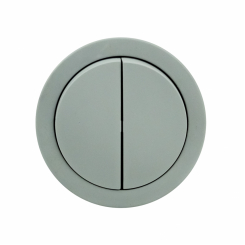 Вимикач 2-клавішний сірий xOne