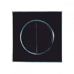 Вимикач RIGHT HAUSEN LAURA 2-й внутр. з підсв. чорний