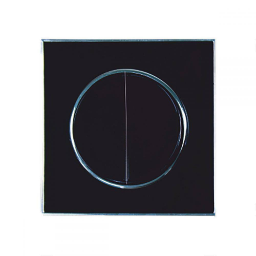 Вимикач RIGHT HAUSEN LAURA 2-й внутр. з підсв. чорний