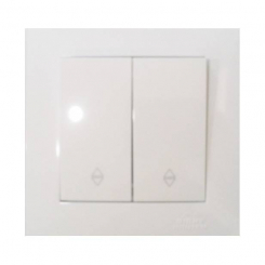 Вимикач RIGHT HAUSEN VELENA 2-й внутр. прох. білий