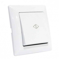 Вимикач реверсивний білий TINA