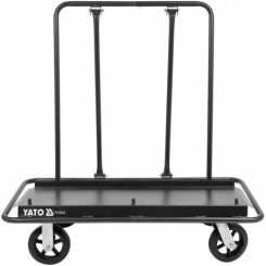 Візок для перевезення г/у плит YATO: навантаження-940 кг, 1240 х 640 х 1210 мм.