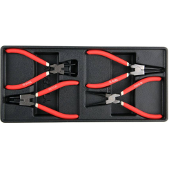 Вкладка в інструментальну шафу YATO, знімники стопорних кілець, L=180 мм, 4 шт.