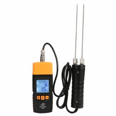 Вологомір деревини термогігрометр 2-70%, виносний щуп (28 порід, 4 типи) BENETECH GM620