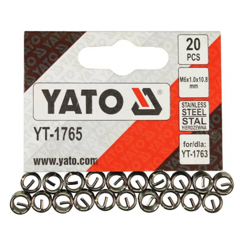 Спіральні вставки для ремонту різьблення М6 х 1.0х10.8 мм, упак. 20 шт. [50/250]