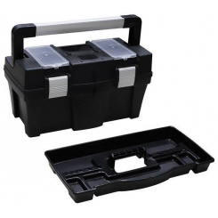 Ящик для інструментів пластмасовий 18", металева клямка, 458х257х245 мм
