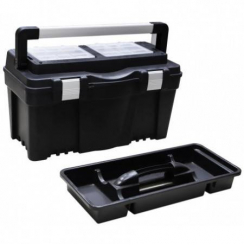 Ящик для інструментів пластмасовий 22", металева клямка, 550x267x277 мм