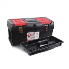 Ящик для інструментів з металевими замками, 24", 610*255*251 мм INTERTOOL BX-1024