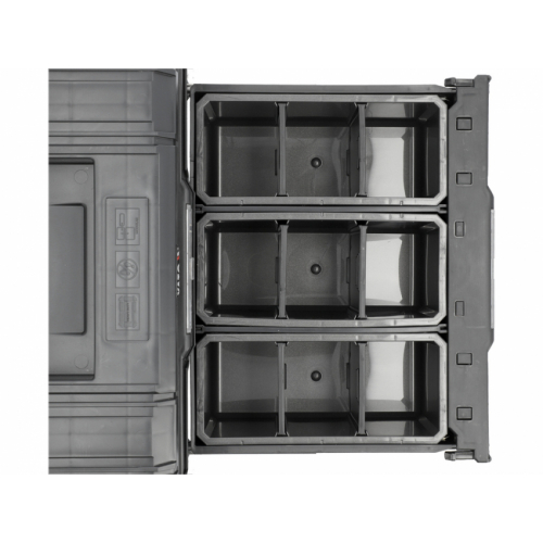 Ящик модульний Т3 системи S12 пластиковий YATO з 3 комірковими шуфлядами, 450x320x240 мм [1]