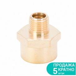 З'єднання видовжене 1/4" × 1/2" (латунь) Sigma (7025721)