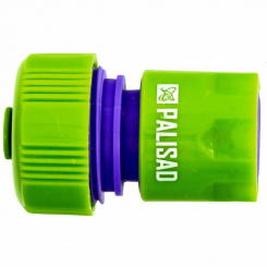 З'єднувач пластмасовий для шланга 3/4", аквастоп, PALISAD