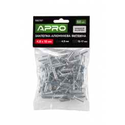 Заклепка алюмінієва витяжна 4.8х18 мм 50шт  (APRO)