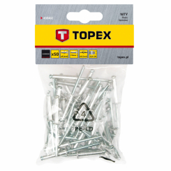 Заклепки алюмінієві 4.0 мм x 10 мм, 50 шт.*1 уп.