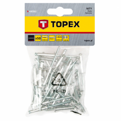 Заклепки алюмінієві 4.8 мм x 10 мм, 50 шт.*1 уп.