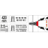 Заклепочник дворучний YATO для нітогайок М3; М4; М5; М6; М8; М10; М12; l=420 мм в футлярі
