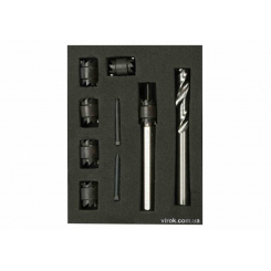 Засоби для висвердлювання точкового зварювання YATO, 9 елементів, компл.