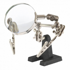 Затискач для паяння "Третя рука" з лупою, SPARTA