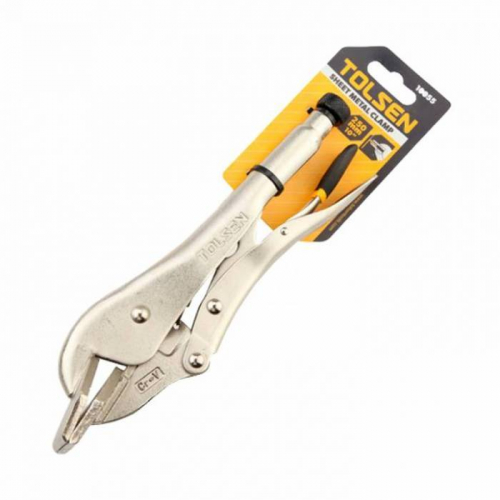 Затискні кліщі 250 мм. плоскі губи 100 мм. TOLSEN