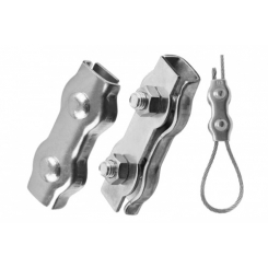 Затискач подвійний Duplex 10мм оц. (пачка, кратно 10шт) APRO