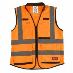 Жилет помаранчевий PREMIUM MILWAUKEE, сигнального забарвлення (2XL / 3XL) 1