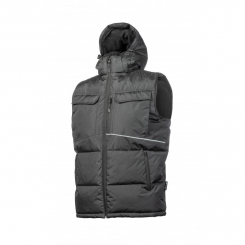 Жилет утеплений BORGER з капюшоном, чорний HOEGERT 2XL HT5K920-2XL