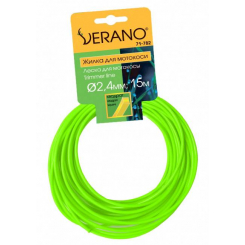 Жилка для мотокоси, квадрат 15м, 2,4мм