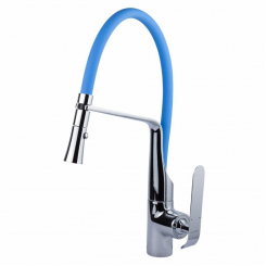 Змішувач ADDA Ø35 для кухні вилив силіконовий синій на гайці CORSO (EB-4B519C) (9635100)