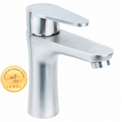 Змішувач HT Ø35 для литої раковини на гайці SS AQUATICA (HT-1A171P)