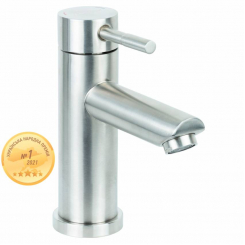 Змішувач KT Ø35 для литої раковини на гайці SS AQUATICA (KT-1A170P)