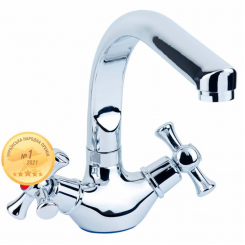 Змішувач PL 1/2" для кухні Г-гусь на гайці AQUATICA (PL-4B255C)