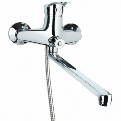 Змішувач SE Ø40 для ванни гусак прямий 350мм дивертор вбудований картриджний TAU (SE-2C245C)