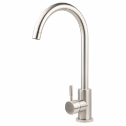 Змішувач s20 Ø35 для кухні вилив вухо на гайці SS TAU (9820101)