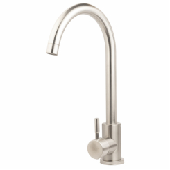 Змішувач s20 Ø35 для кухні вилив вухо на гайці (без шлангів) SS TAU (9820131)