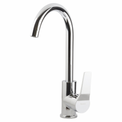 Змішувач s45 Ø40 для кухні вилив високий вухо на гайці AQUATICA (9745100)