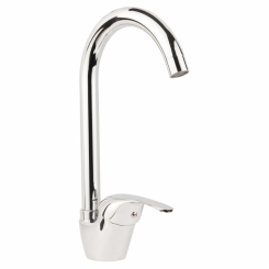 Змішувач s55 Ø40 для кухні вилив високий вухо на гайці AQUATICA (9755100)