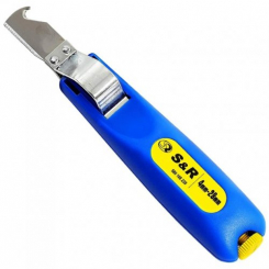 Знімач ізоляції 4-28 мм L175мм з ножем кабельним S&R 580108235
