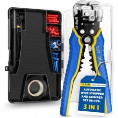 Знімач ізоляції S&R 3-в-1 автоматичний з набором аксесуарів.