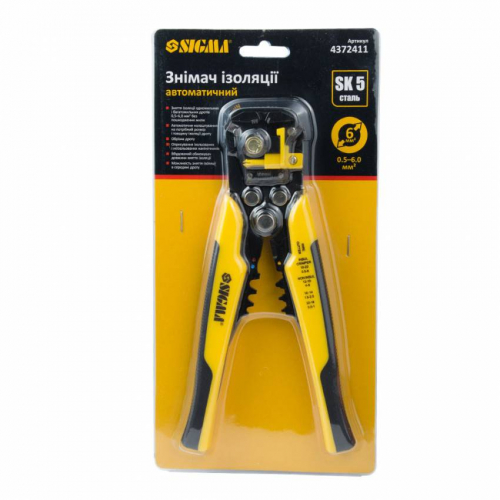 Знімач ізоляції автоматичний 0.05-6мм Sigma (4372411)