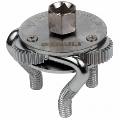 Знімач масляного фільтру "краб" Ø40-86мм з круглим вигнутим захопленням і перехідником 1/2"-3/8" SIGMA (6223321)