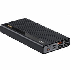 Зовнішній акумулятор Remax Hunyo II Чорний QC 22.5W + PD 18W 20000mAh (RPP-196)