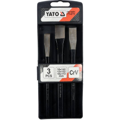 Зубило ЯТО, Набір 3 шт. 10 x 142,12 x 152,16 x 172 мм [6/24]