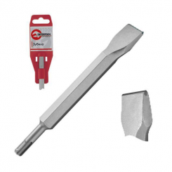 Зубило по каменю SDS PLUS 25 мм, 400*17 мм з побідитовою напайкою INTERTOOL SD-0451