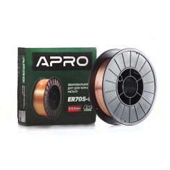 Зварювальний дріт ER70S-6 0,8 мм 4 кг п.б.  (APRO)
